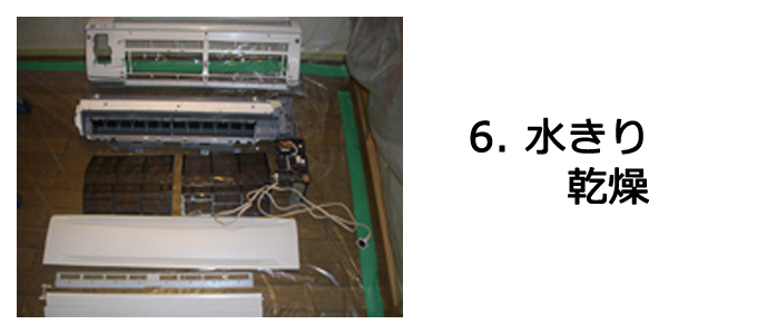 エアコンクリーニングの流れ